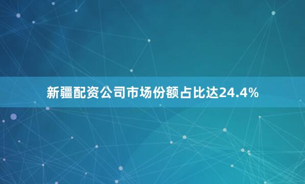 新疆配资公司市场份额占比达24.4%
