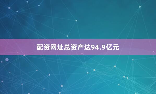 配资网址总资产达94.9亿元
